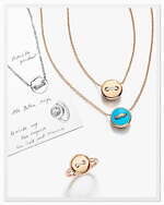 ポメラートの“ボタンモチーフ”ジュエリー、マラカイトとパールの2面を楽しむリバーシブルリングなど｜写真17