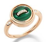 ポメラートの“ボタンモチーフ”ジュエリー、マラカイトとパールの2面を楽しむリバーシブルリングなど｜写真3