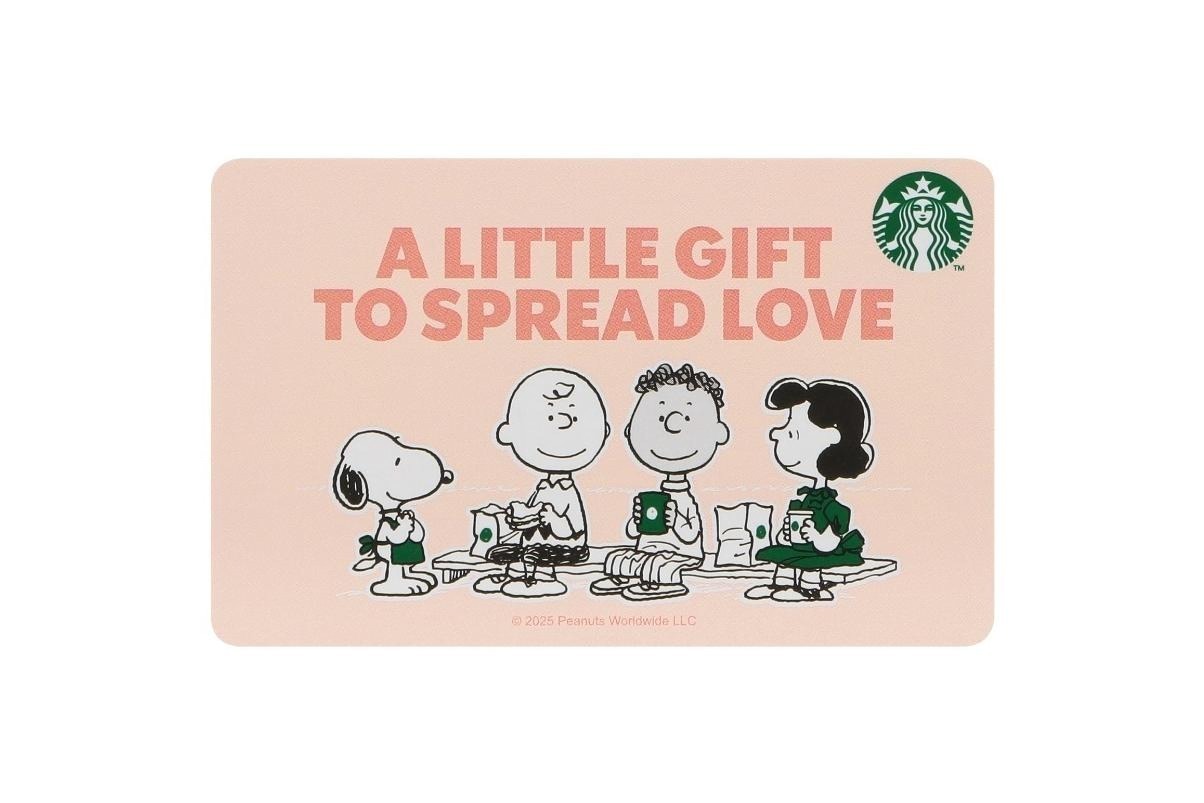 スターバックス カード ピーナッツ ラブ 2,000円以上で発行可能