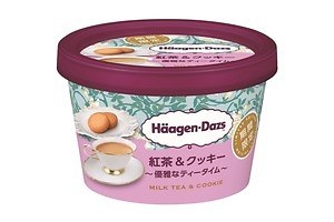 ハーゲンダッツ新作「紅茶＆クッキー～優雅なティータイム～」濃厚紅茶アイス×バニラ香るバタークッキー