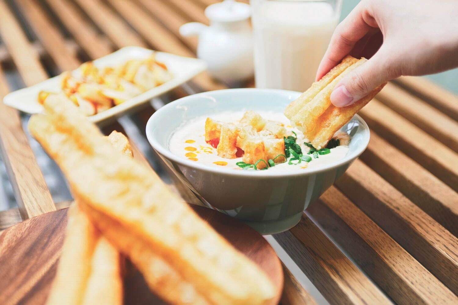 ＜台湾朝食専門店 wanna manna＞「台湾式豆乳スープ」1杯 631円 ※各日販売予定 85点