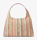 ジミー チュウ“夏の休日”着想カラフルなラフィアトートバッグ、ゴールドベルトのサンダルも｜写真1