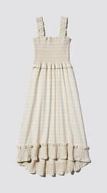 GU×ロク“フリル付き”チェックワンピース＆小花柄のリボンハット、コラボ初のメンズウェアも｜写真15