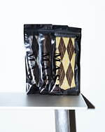 M A S U×タビオメン“天使が潜む”アーガイル柄ハイソックス、レモンやブラックの全3色｜写真4