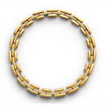 ボッテガ・ヴェネタのファインジュエリー、“編み込み”ゴールドピアス＆2WAYの3連ダイヤモンドリング｜写真7