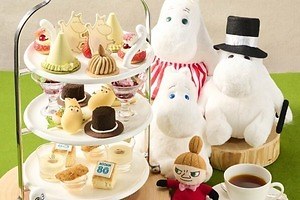 帝国ホテル 大阪「ムーミンアフタヌーンティー」リトルミイの髪型モンブラン＆スナフキンの帽子型ムース