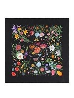 201 グッチ GUCCI 花柄 フラワー フローラ 絹 シルク スカーフ bella-italia1956_1006