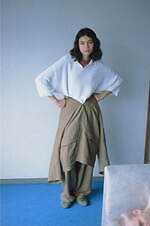 ブラン ワイエムの春夏シャツに注目、さらりとしたシルクウールのチェックシャツや和紙のニットポロ｜写真3