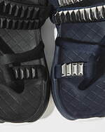 アンダーカバー×ノンネイティブ、スタッズ付きロープサンダル＆染色リネンのイージーパンツ｜写真6