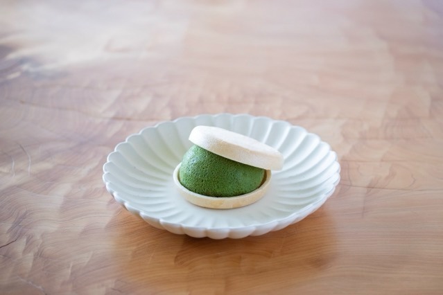 「本館クレープもなか」抹茶 464円