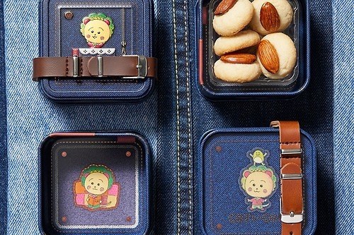 「コジコジ缶」“デニム素材風”コジコジだらけのアーモンドクッキー缶、伊勢丹新宿店先行発売
