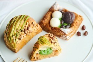 RINGO「天竜抹茶」の限定カスタードアップルパイ ＆“小豆＆白玉のせ”オープンパイ