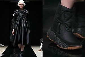 タオ×パトリックの撥水キルティングブーツ、幾何学的な厚底ラバーソールをプラス