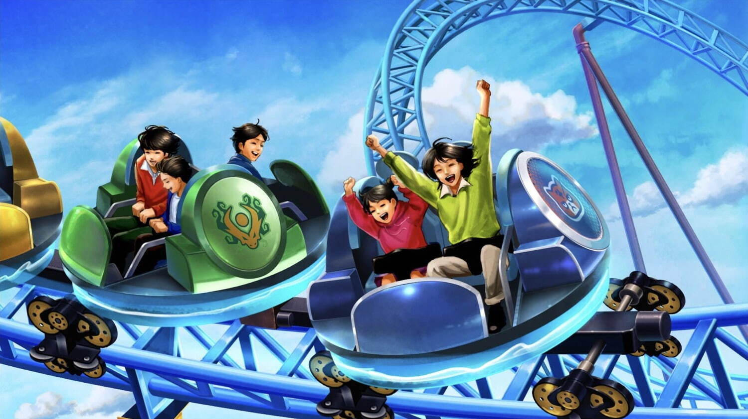LEGO NINJAGO The Ride 2.0(仮称) など、新たに導入されるアトラクションイメージ