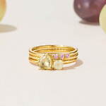 4℃“みずみずしいフルーツ”着想25年春ジュエリー、ぶどう＆マスカットの淡い天然石リングなど｜写真16