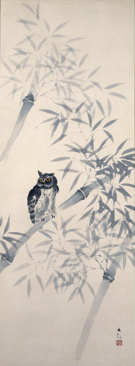 横山大観《木菟》1926年頃
※後期展示