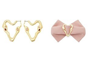 パメオポーズ25年春アクセサリー、“とろける”ハートピアス＆ネイル風ハートビジューリングなど