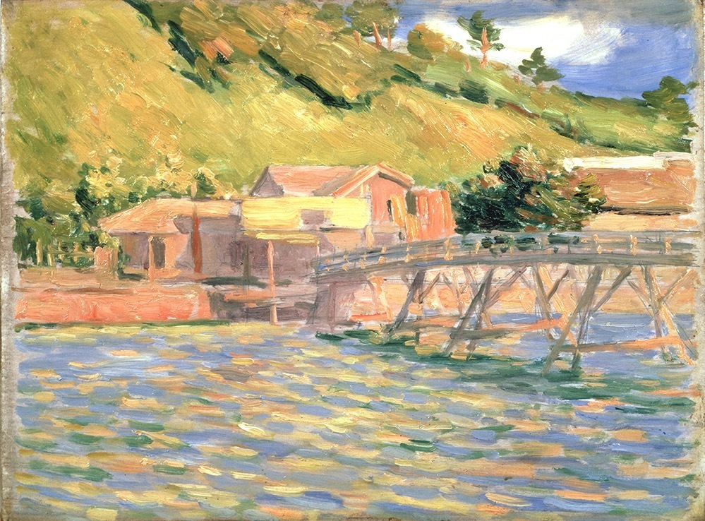 黒田清輝 《逗子五景》より 明治31年(1898年)頃
油絵具、板 神奈川県立近代美術館蔵