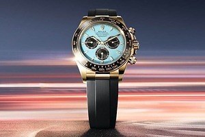 ロレックス「コスモグラフ デイトナ」25年新作腕時計、ターコイズブルーダイアル×イエローゴールドケース