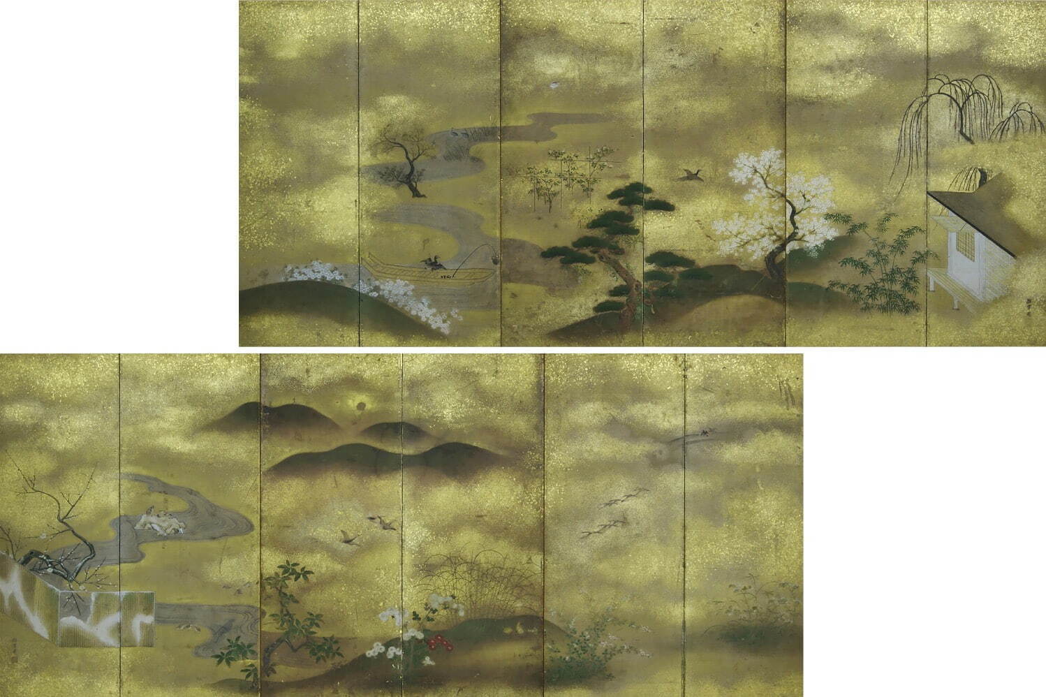 神奈川県立近代美術館 葉山の日本画展 - 狩野探雪の屏風など初