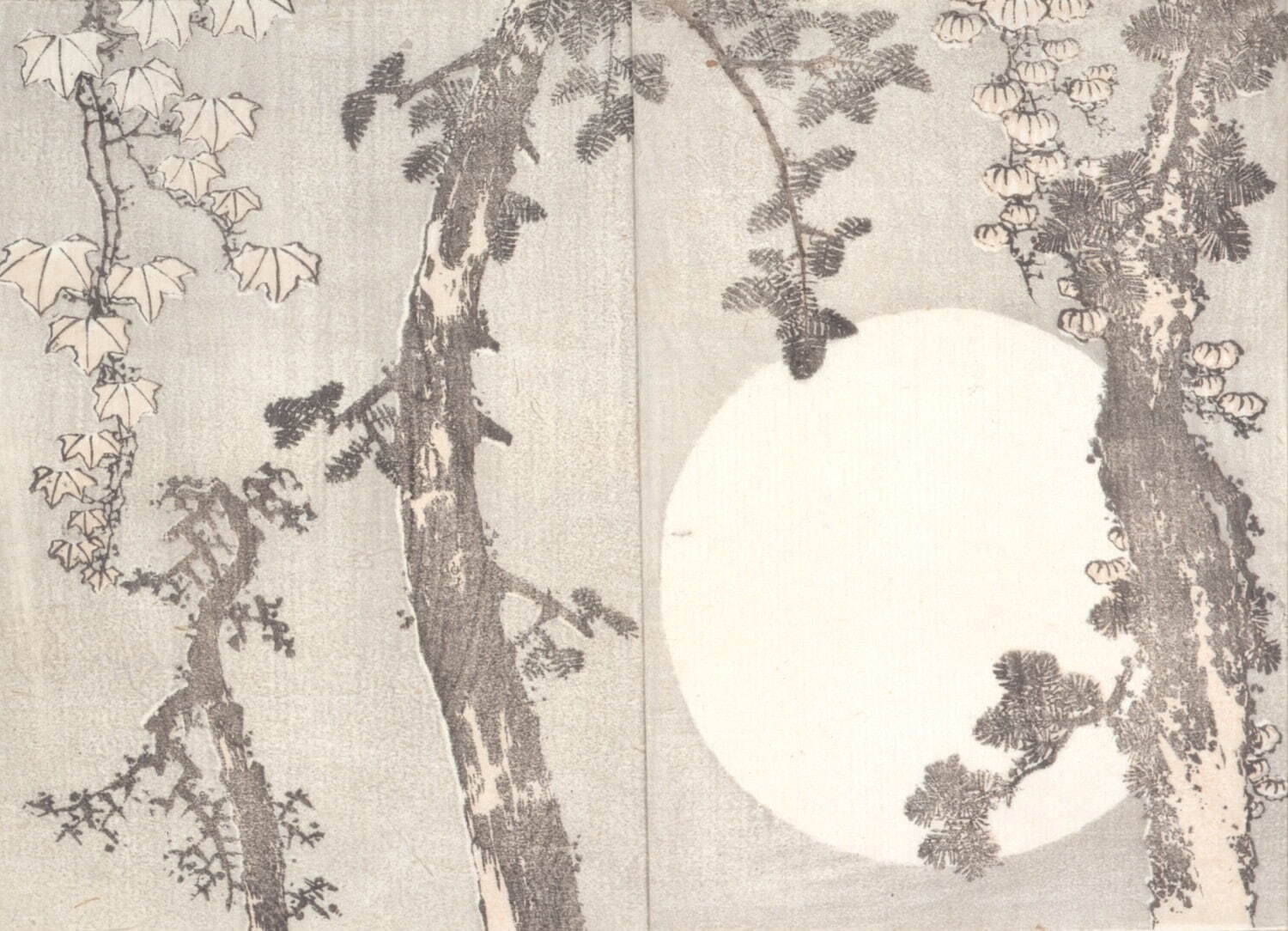 葛飾北斎 『北斎漫画』 《満月》四編