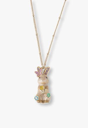 レア アナスイ うさぎ チャーム ロングネックレス 月 星 ブルー