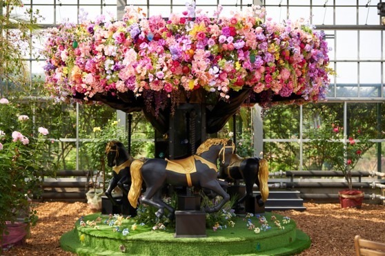 京成バラ園“1万株の薔薇”楽しむ春イベント、スイレンの池を一望する城「ツリーキャッスル」誕生｜写真5