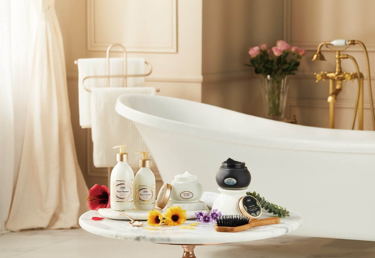 SABON25年夏“ダメージリペア”着目ヘアケアライン、バラorジャスミン香るシャンプーやヘアマスク｜写真4