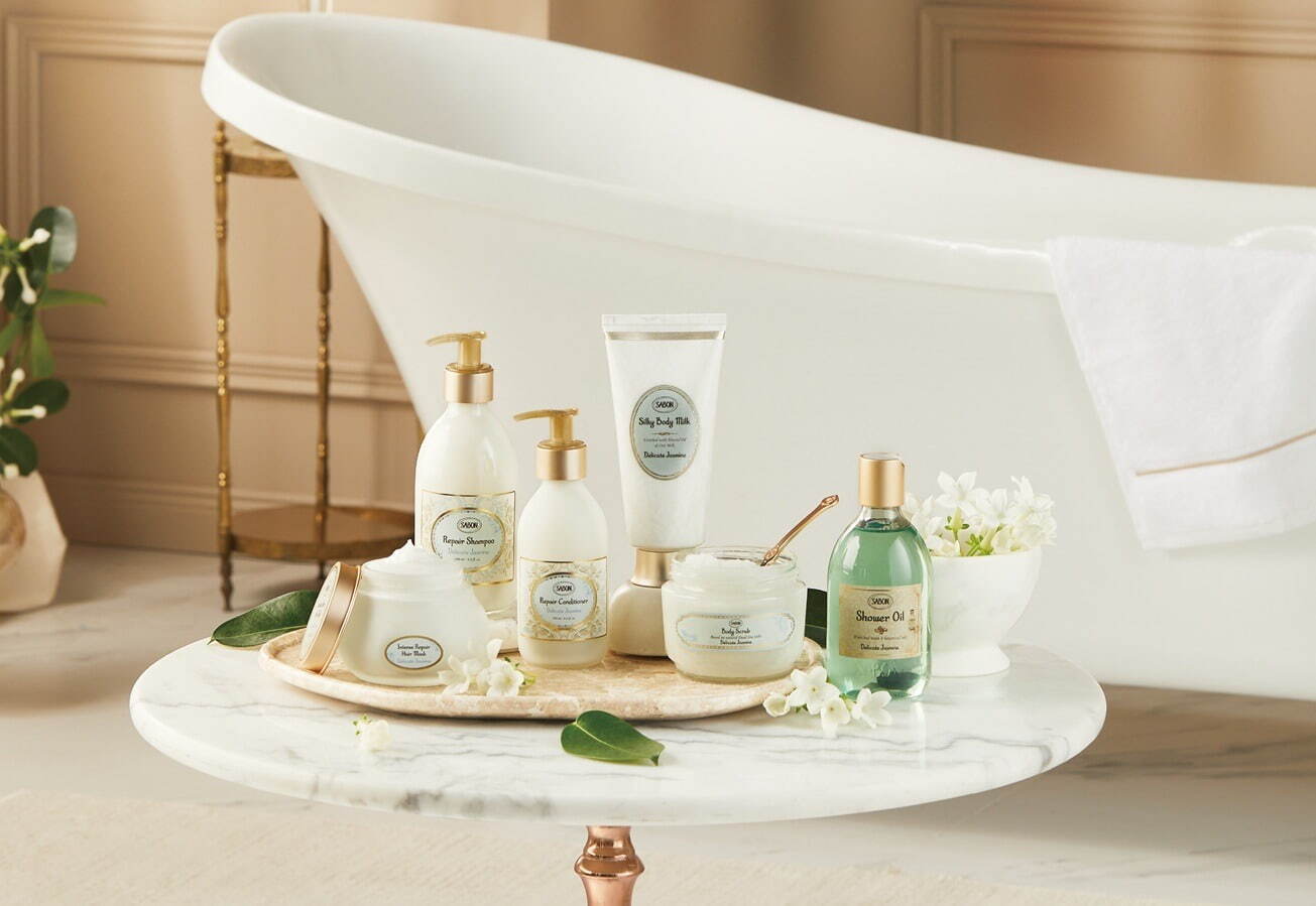 SABON25年夏“ダメージリペア”着目ヘアケアライン、バラorジャスミン香るシャンプーやヘアマスク｜写真2