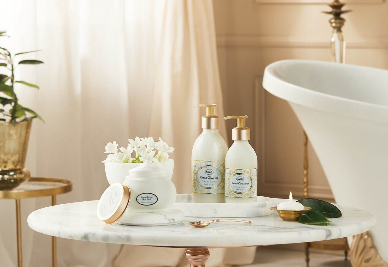 SABON25年夏“ダメージリペア”着目ヘアケアライン、バラorジャスミン香るシャンプーやヘアマスク｜写真7