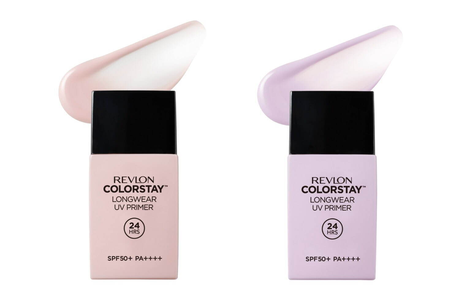 左から)「レブロン カラーステイ ロングウェア UV プライマー」SPF50+・PA++++ 001,002 各2,090円＜新製品＞