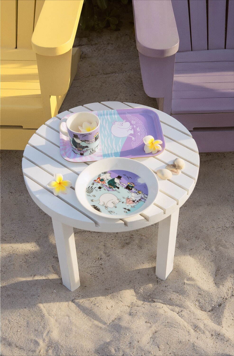 ムーミン アラビアの“パステルカラー”食器、海辺で遊ぶムーミンのマグカップやプレートなど｜写真5