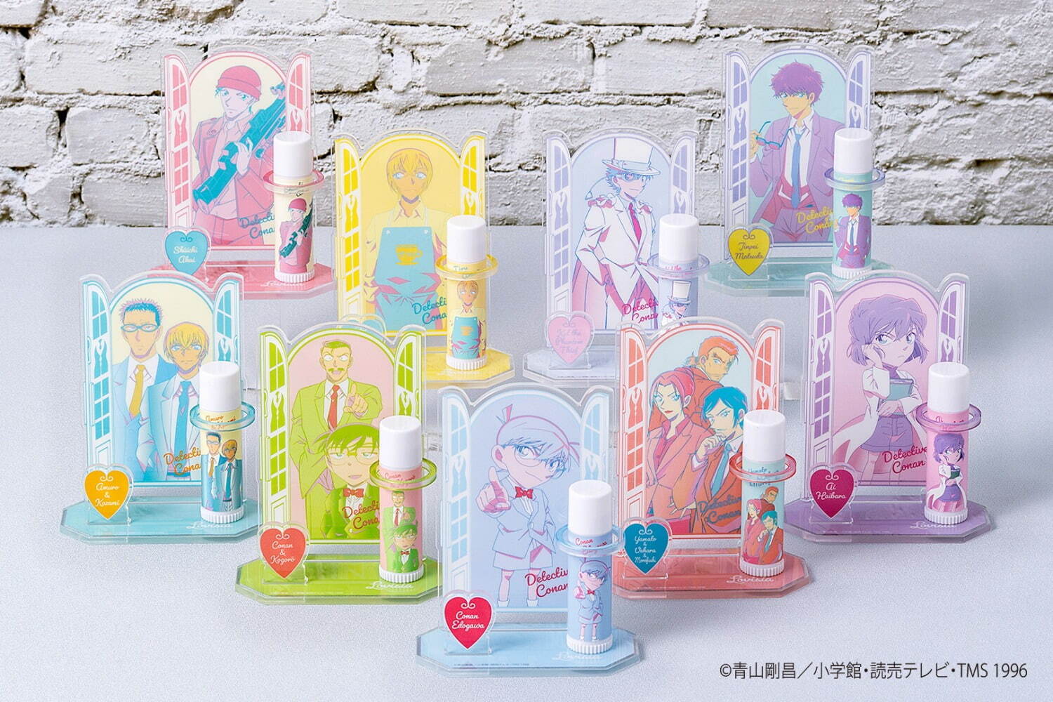 「ラヴィジア 名探偵コナンリップクリーム＆リップスタンドセット」全13種 各1,870円＜新製品＞