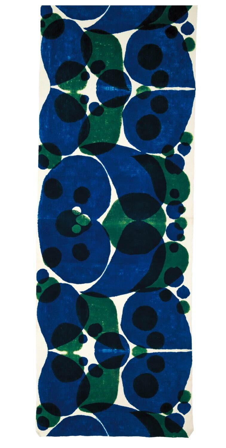 柚木沙弥郎 《注染水玉文布》(部分) 1950年代 日本民藝館蔵