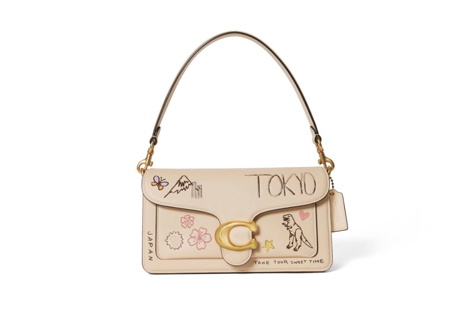 タビー ショルダー バッグ 26・スケッチ プリント(縦14×横26×マチ7cm) 110,000円