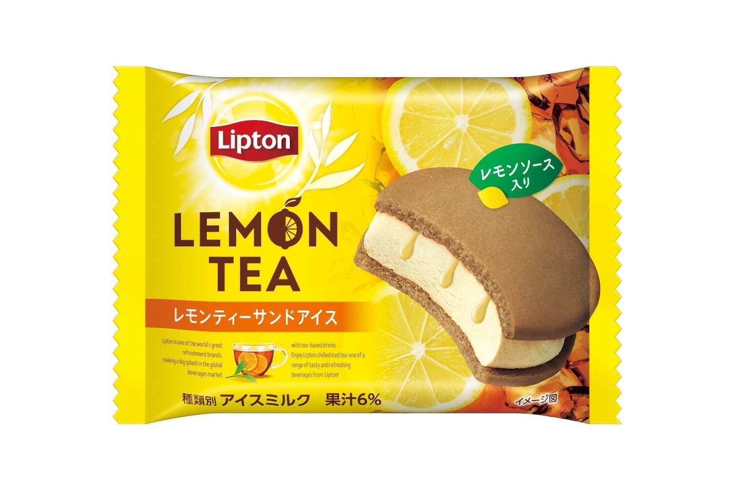 「リプトン レモンティーサンドアイス」184円(希望小売価格)