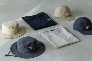 イル ビゾンテ×ミズノ、“ゴアテックス”素材の防水ハット＆UVカットのロゴ刺繍Tシャツ