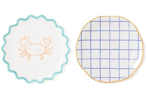 フランフランの夏インテリア雑貨、貝殻モチーフの手描き風プレートや“チューリップ”ビアグラス