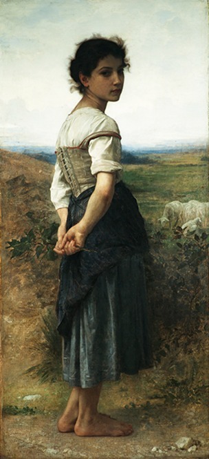 ウィリアム＝アドルフ・ブーグロー《羊飼いの少女》1885年
油彩／カンヴァス(ボードに貼付)、サンディエゴ美術館