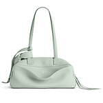 BALENCIAGA●2WAYカーフスキンCarrieミディアムボウリングバッグ ホワイト の ウィメンズ Carrie ボウリングバッグ ミディアム