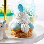 ルワンジュ東京の“エレガントブルー”アフタヌーンティー、メロンのせパンナコッタや純白テディベアなど｜写真3