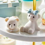 ルワンジュ東京の“エレガントブルー”アフタヌーンティー、メロンのせパンナコッタや純白テディベアなど｜写真5