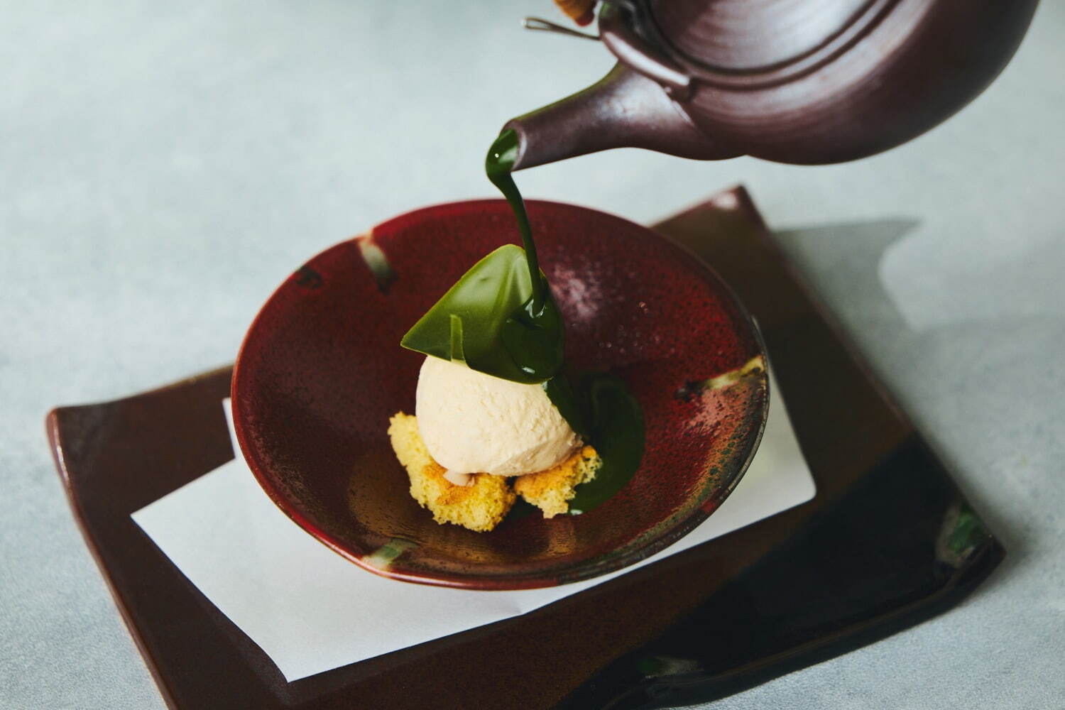 ザ・サウザンド京都“茶事”テーマのお茶尽くしアフタヌーンティー、きなこクリーム入り抹茶の竹ロールなど｜写真14