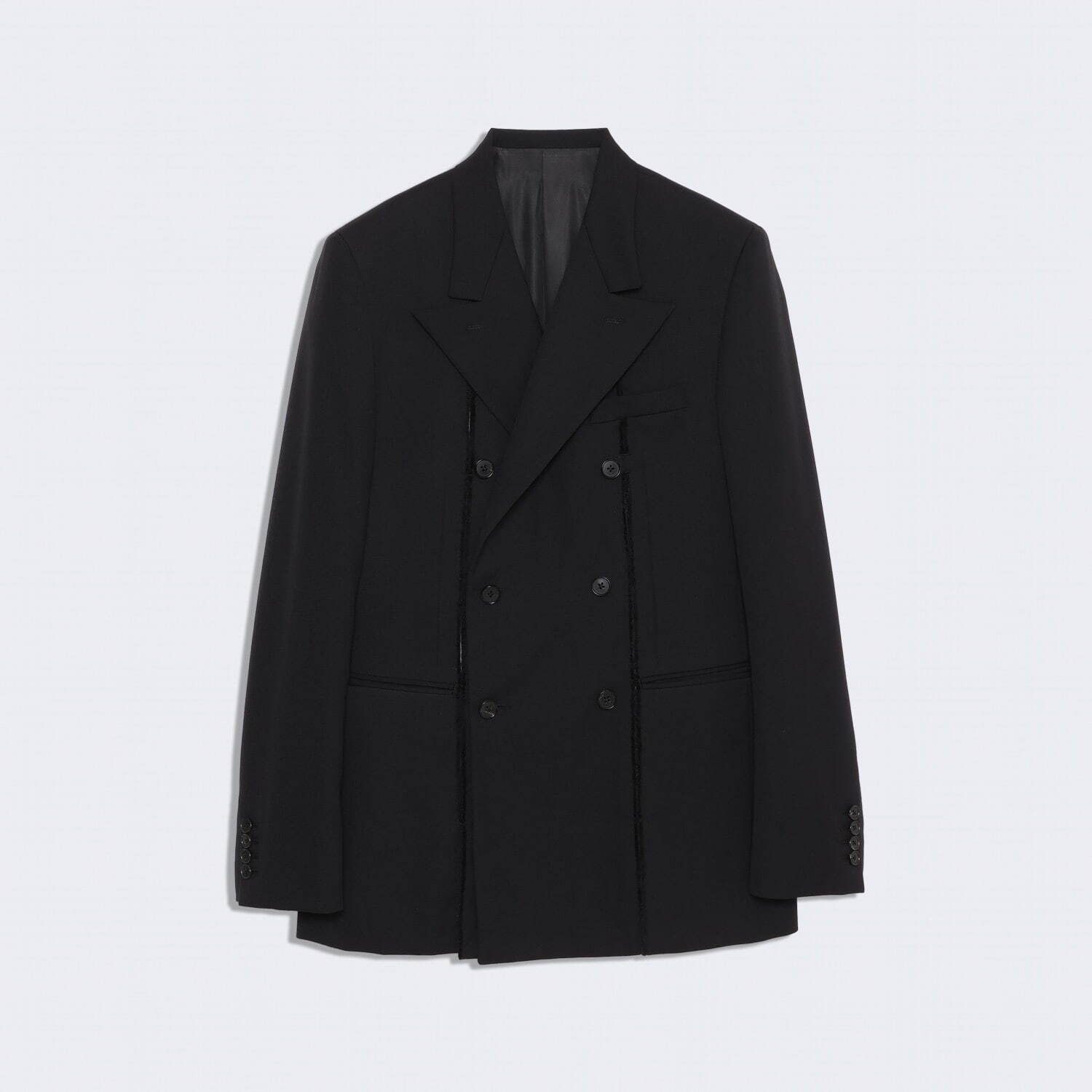 カッティング ギャバジン ウール ダブルブレステッド ブレザー 201,300円