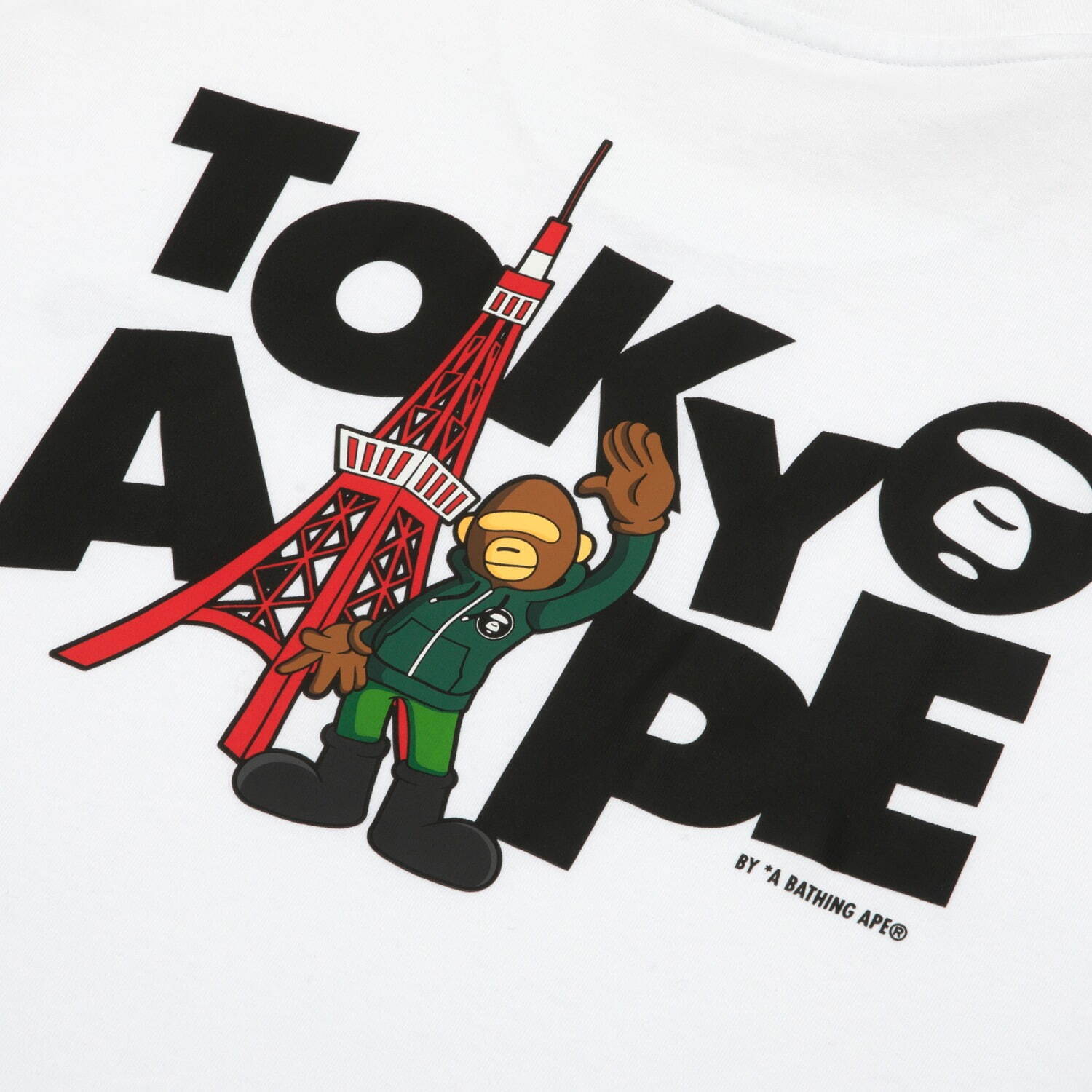 エーエイプ バイ エイプ"温泉イラスト＆相撲風ロゴ"Tシャツ、ラフォーレ原宿限定で｜写真78
