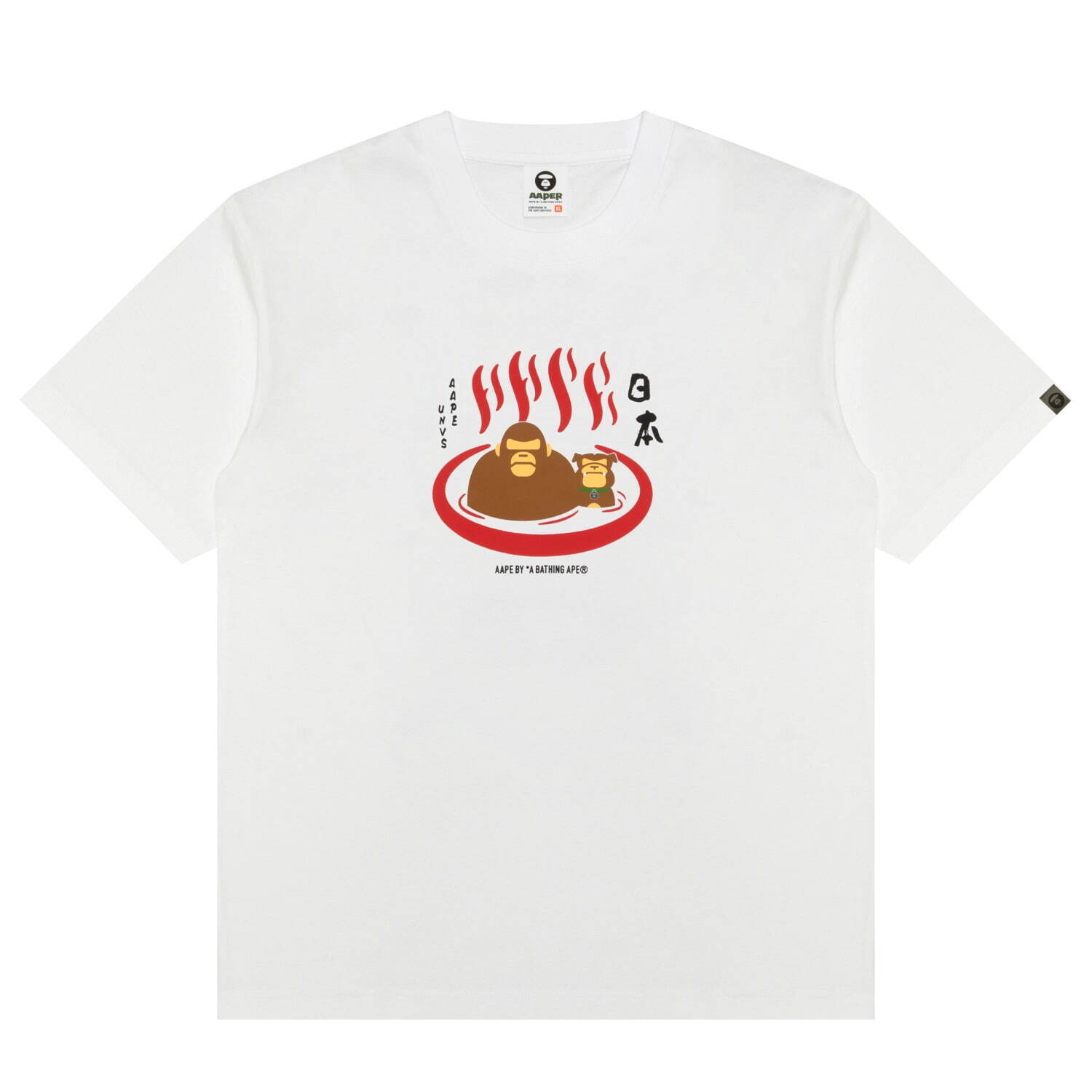 エーエイプ バイ エイプ"温泉イラスト＆相撲風ロゴ"Tシャツ、ラフォーレ原宿限定で｜写真67