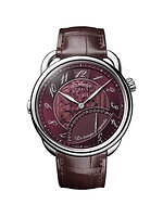 エルメスのメンズ腕時計、ムーブメントが見えるスケルトン文字盤＆“時を静止できる”機能付き｜写真4