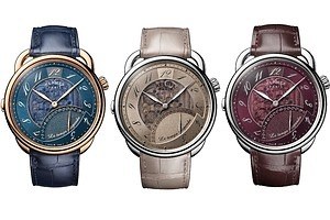 エルメスのメンズ腕時計、ムーブメントが見えるスケルトン文字盤＆“時を静止できる”機能付き | エルメス