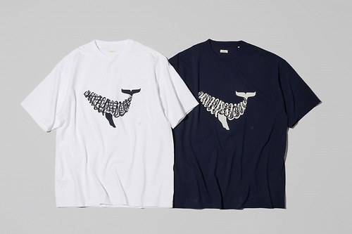 ナナミカ京都限定”クジラ”モチーフのオーガニックコットンTシャツ＆ヴィンテージ風キャップ