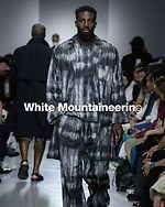 ホワイトマウンテニアリング×ごゑもんの“下駄”シューズ、墨絵風生地と高クッション性ソールで｜写真5